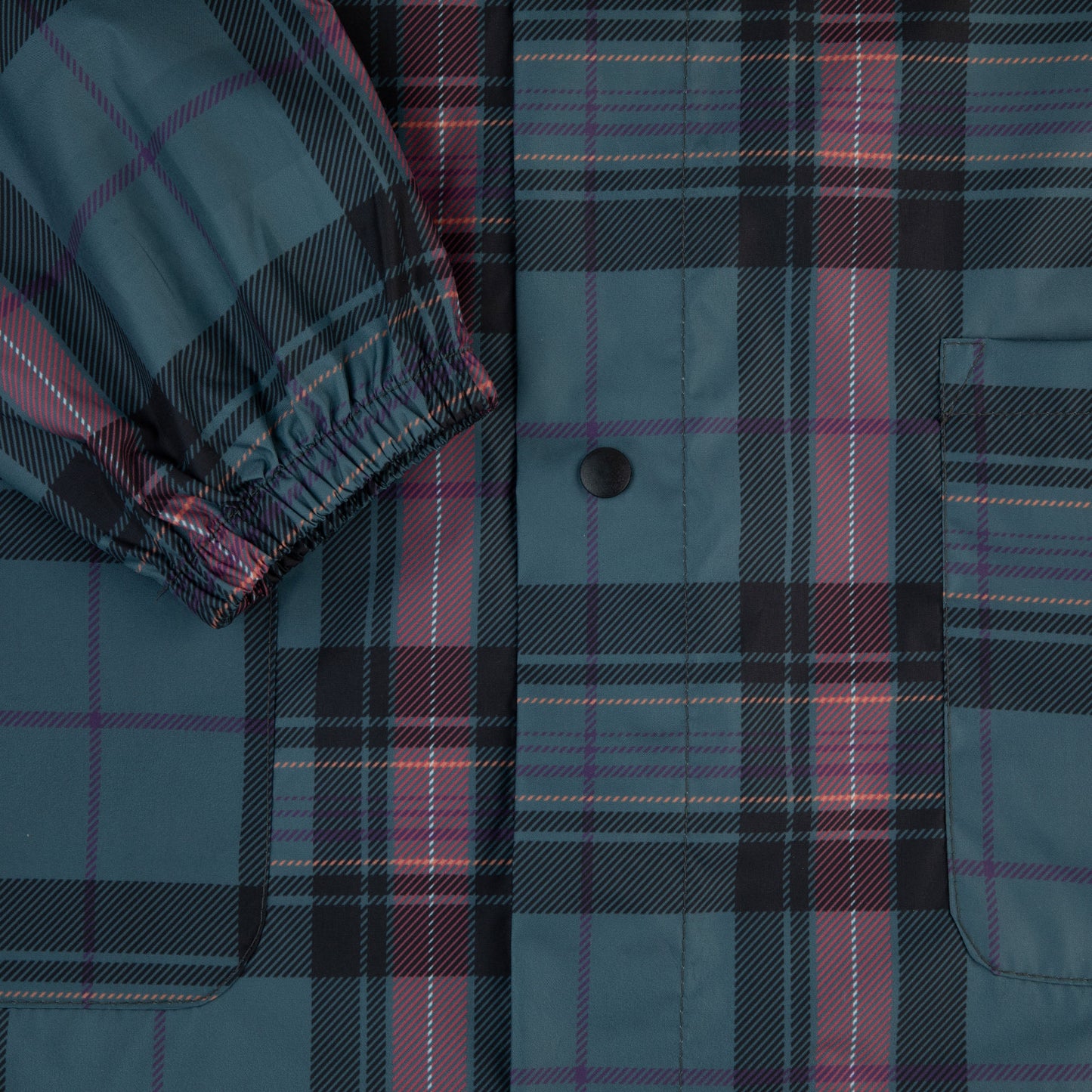 Teen girls plaid raincoat