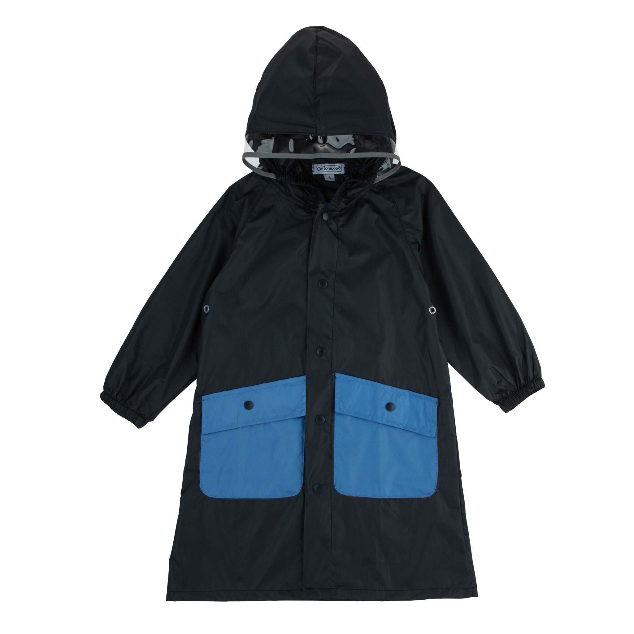 Boys navy solid raincoat